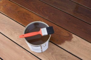 Deck staining can be very time-consuming work