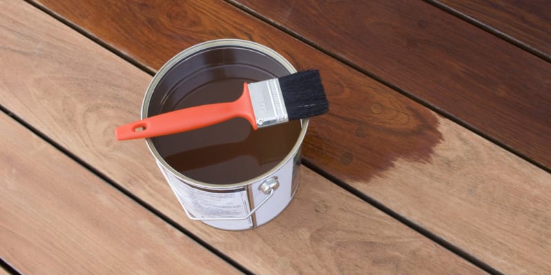 Deck staining can be very time-consuming work